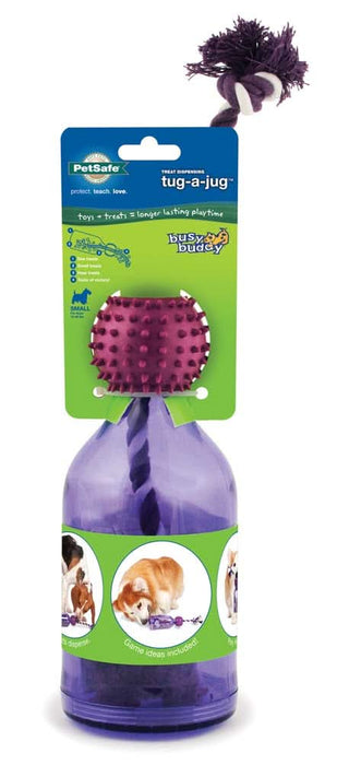 Busy Buddy Tug-a-Jug Dog Toy Purple SM
