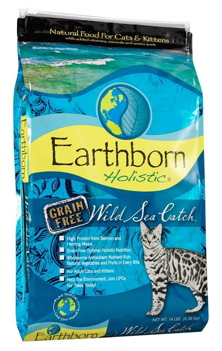Earthborn Holistic Wild Sea Catch Grain Free Dry Cat Food 14lb