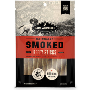 Barkworthies Smoked Beefy Sticks Dog Treat MD 5-6in 15ct - Image 2