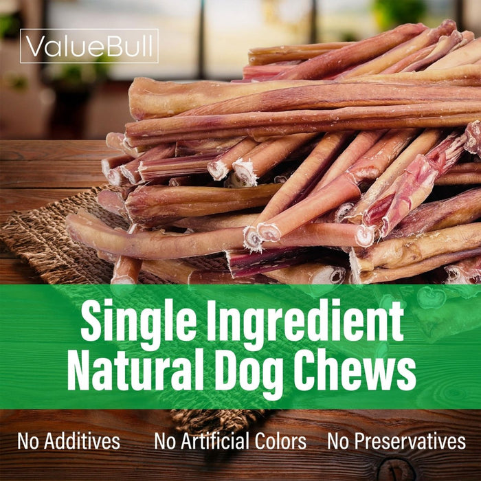 Value Pet Supplies ValueBull Bully Sticks for Large Dogs, Jumbo 12 Inch, 25 Count