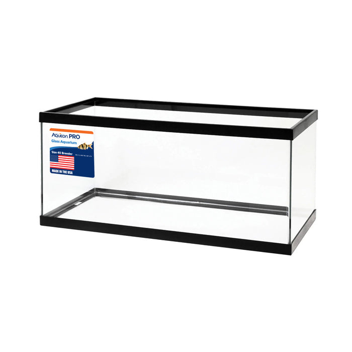 Aqueon Standard Glass Rectangle Aquarium Clear Silicone Black 40 Breeder