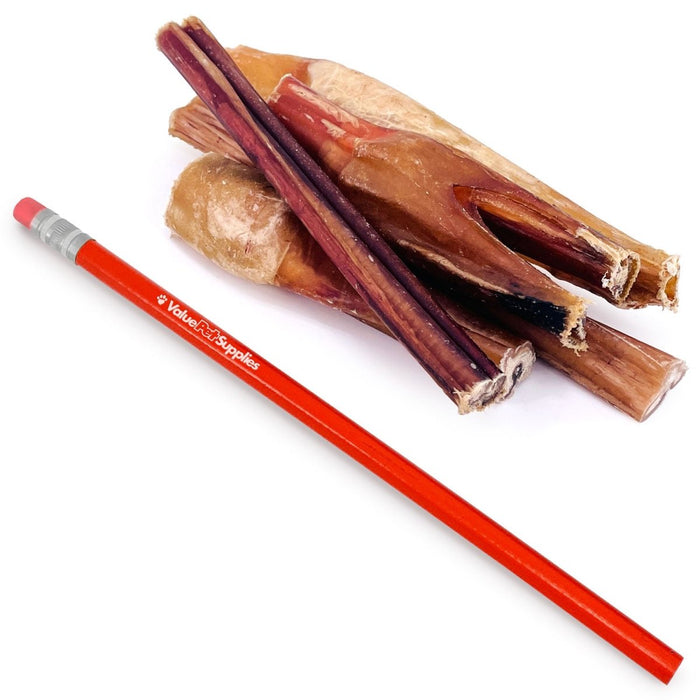 Value Pet Supplies ValueBull Bully Sticks for Small Dogs, Thin 4-6 Inch, Varied Shapes, 50 Count
