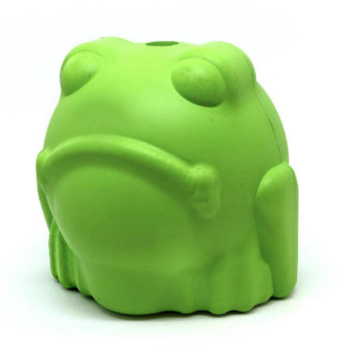 Mutts Kick Butt Bull Frog eDispenser Durable Rubber Chew Toy & Treat Dispenser - Large