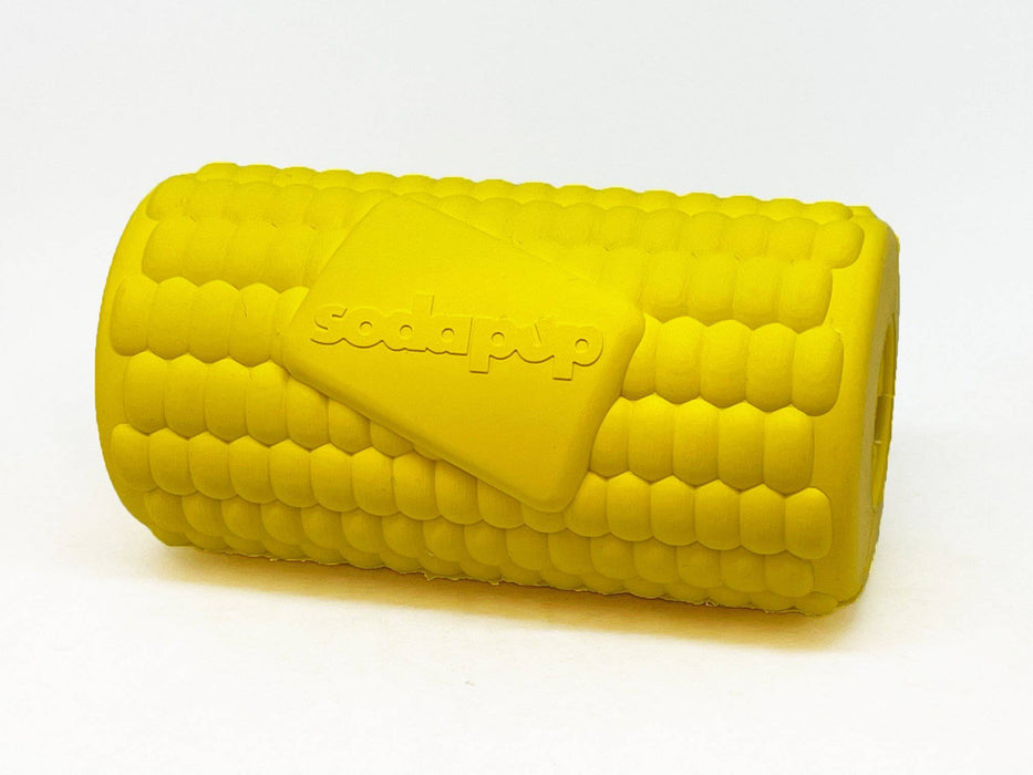 SodaPup Corn on the Cob eDispenser Durable Rubber Treat Dispenser
