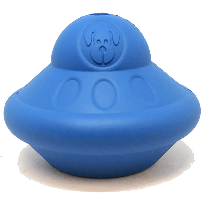 SodaPup Spotnik Flying Saucer eDispenser Durable Rubber Chew Toy & Treat Dispenser