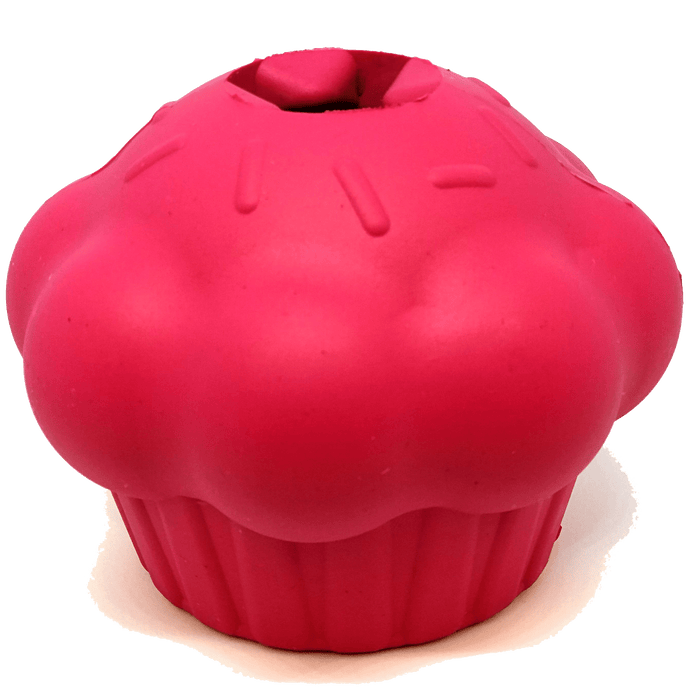 Mutts Kick Butt Cupcake eDispenser Durable Rubber Chew Toy & Treat Dispenser