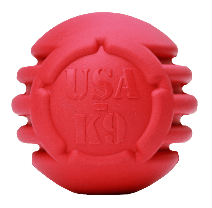 SodaPup USA-K9 Stars and Stripes Ultra-Durable Rubber Chew Ball
