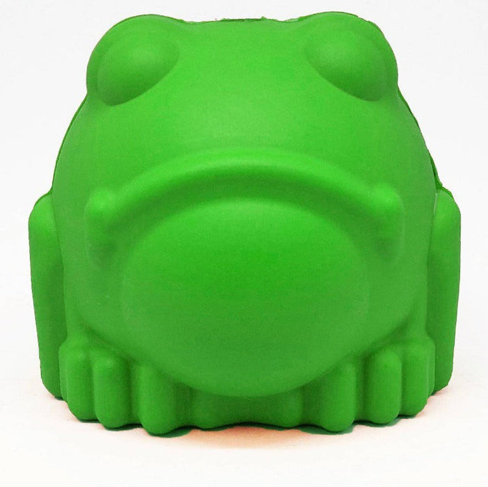 Mutts Kick Butt Bull Frog eDispenser Durable Rubber Chew Toy & Treat Dispenser - Large