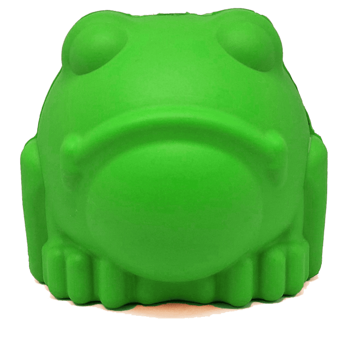 Mutts Kick Butt Bull Frog eDispenser Durable Rubber Chew Toy & Treat Dispenser - Large