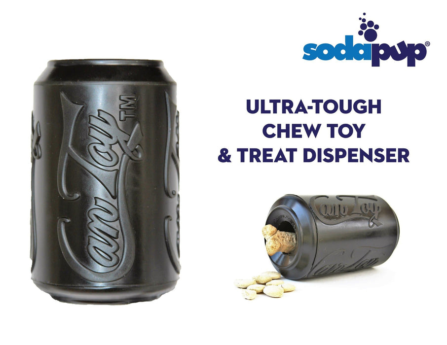 SodaPup SP Magnum Can Toy eDispenser Ultra Durable Rubber Chew Toy & Treat Dispenser - Power Chewers
