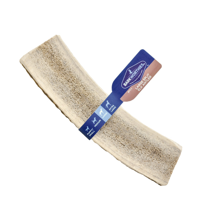 Barkworthies Split Elk Antler Dog Treat LG - Image 2