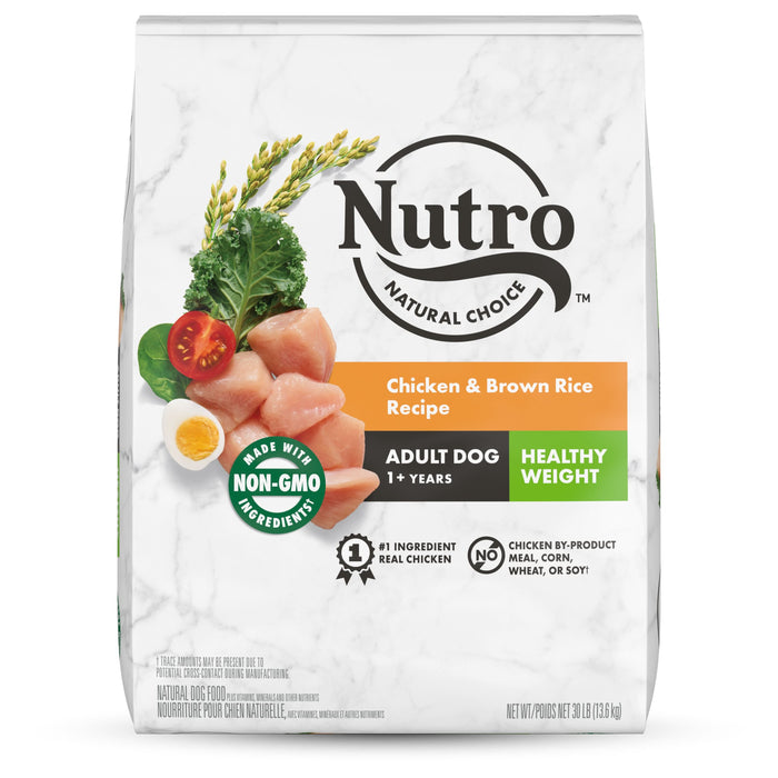 Nutro Products Natural Choice Healthy Weight Adult Dry Dog Food Chicken & Brown Rice 30lb