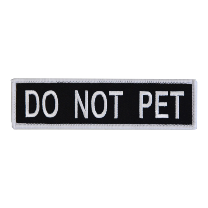 Boss Dog Tactical Harness Patch Do Not Pet LG