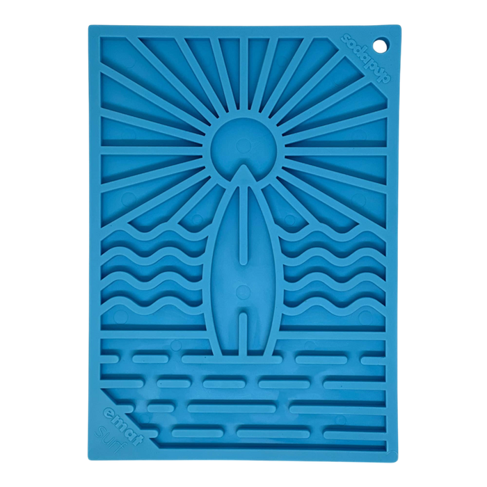SodaPup Surf's Up Design eMat Enrichment Lick Mat - small