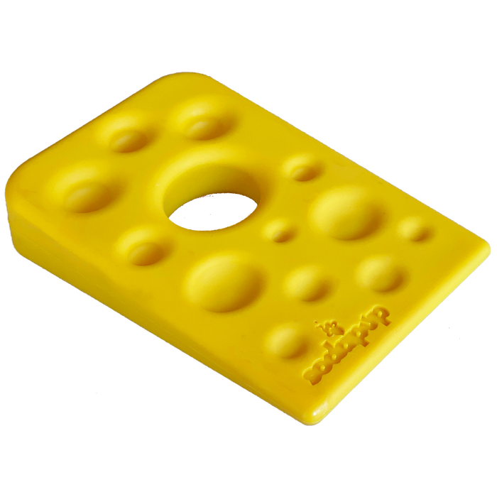 SodaPup Swiss Cheese Wedge eChew Durable Nylon Dog Chew Toy