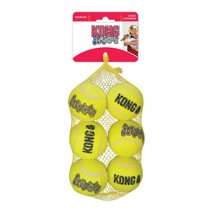 KONG Air Dog Squeaker Dog Toy Balls 6pk MD - Image 2