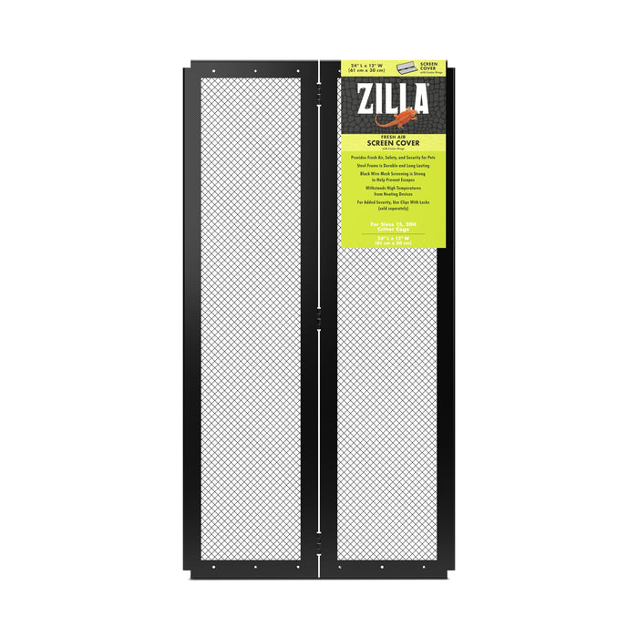 Zilla Fresh Air Screen Cover with Center Hinge 24 x 12 inches