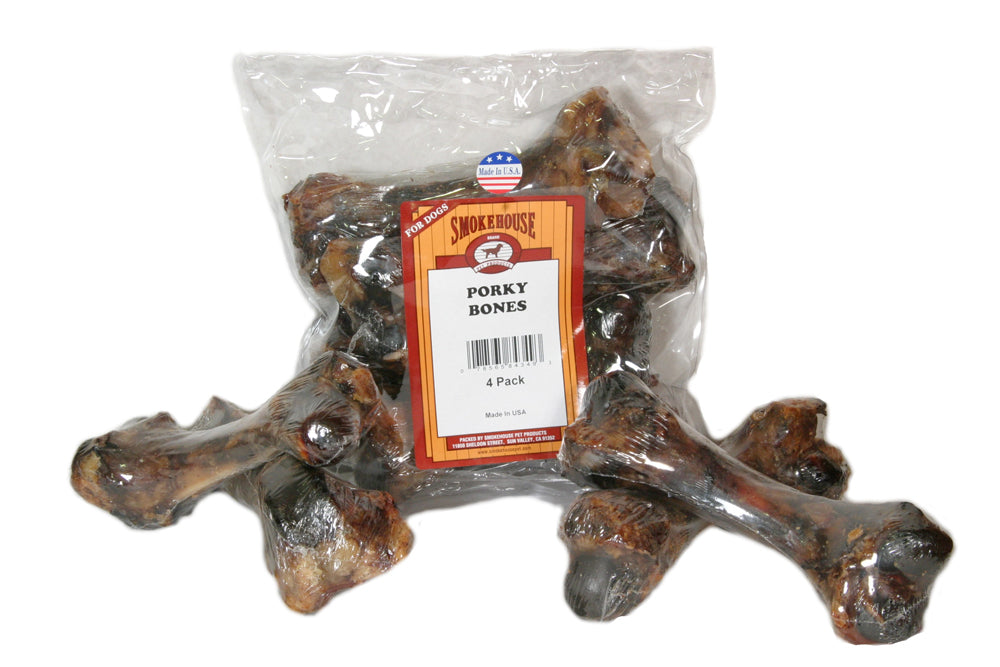 Smokehouse USA Made Meaty Porky Bone 4 ct