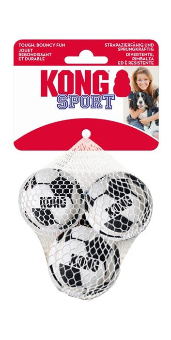 KONG Sport Soccer Balls Dog Toy SM 3 pk - Image 2