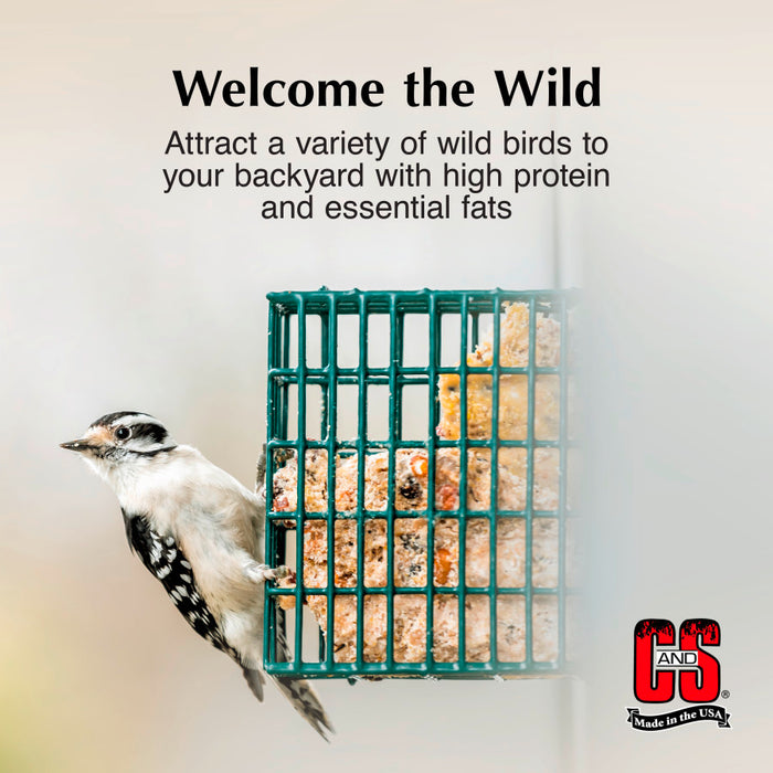 C&S Peanut Delight Suet Dough Wild Bird Food Value Pack, 8 Count