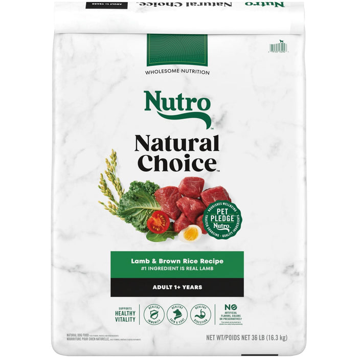 Nutro Products Natural Choice Adult Dry Dog Food Lamb & Brown Rice 36lb