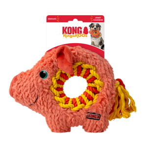 KONG Ringaroos Dog Toy Pig MD - Image 2