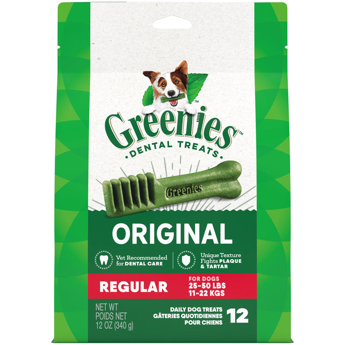 Greenies Dog Dental Treats Regular Original 12oz 12ct