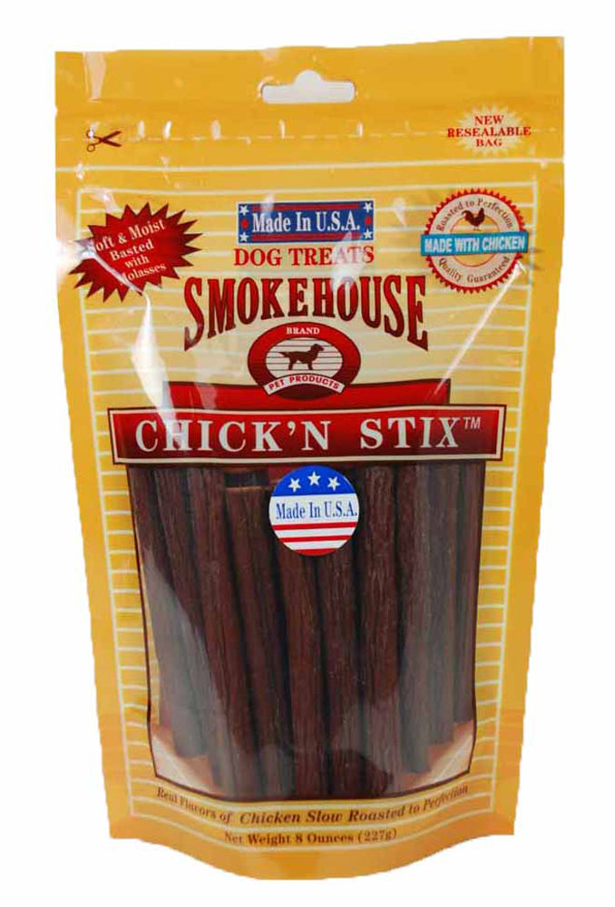 Smokehouse USA Made Chicken Stix Dog Treats 8 oz — AnimalWiz.com