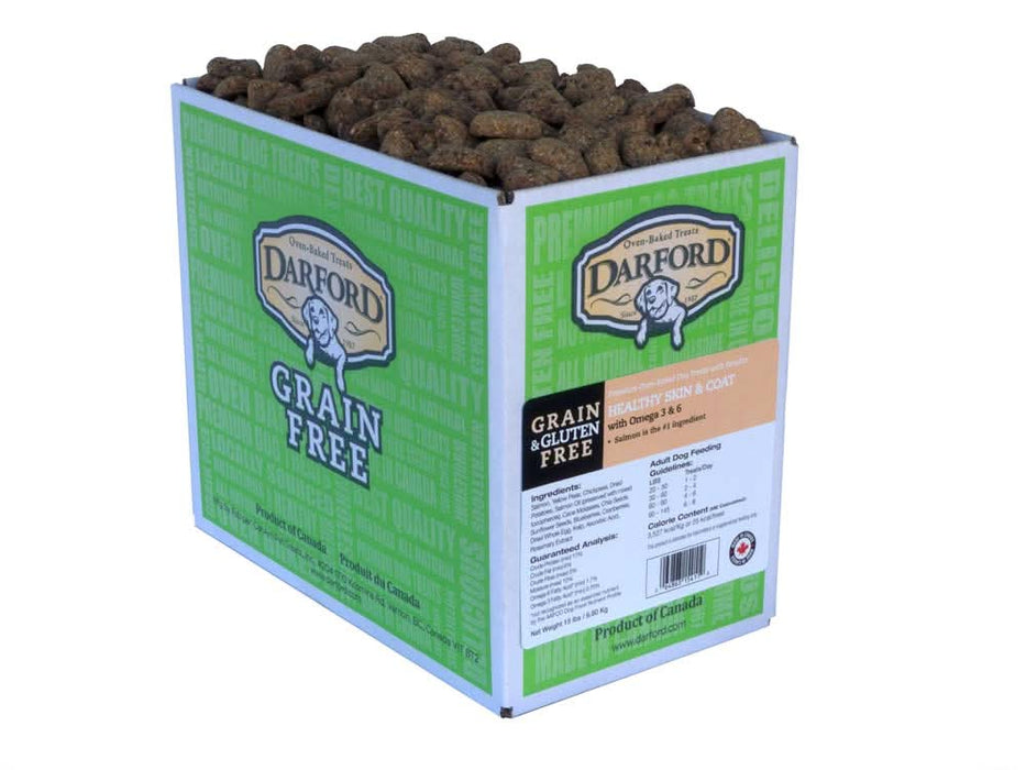 Darford Oven Baked Grain Free Functionals Dog Treats Healthy Skin & Coat Regular 15 lb