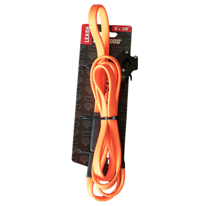Boss Dog Tactical TPU Dog Leash Hunter Orange 6ft