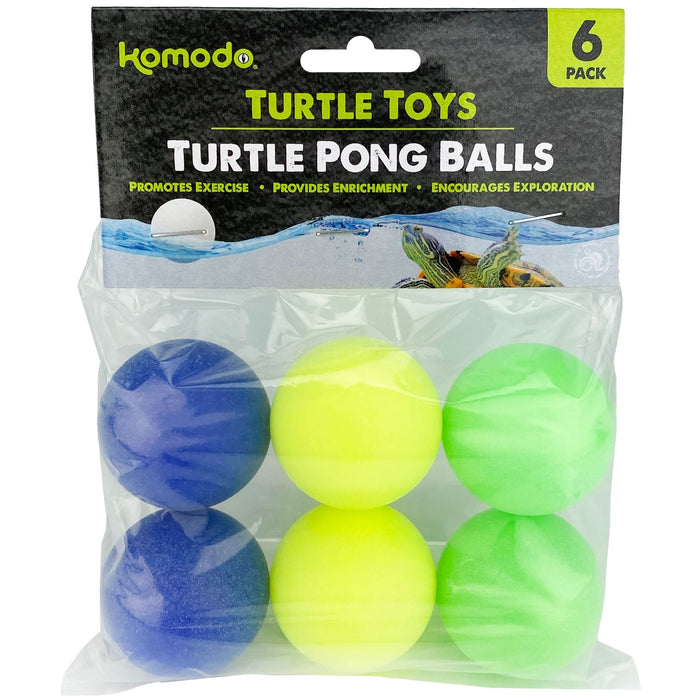 Komodo Ping Pong Balls Turtle Toys 6pk