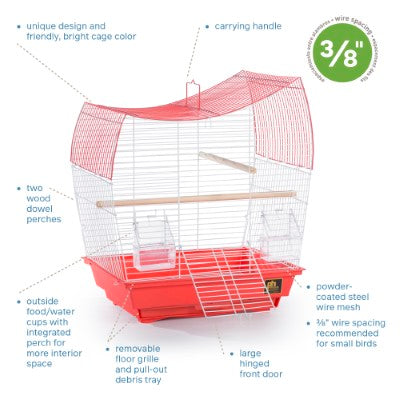 Prevue Pet Products South Beach Wave Top Bird Cage