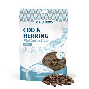 Icelandic+ Combo Bites Cat Treats Cod & Herring Mini 1.7oz - Image 2