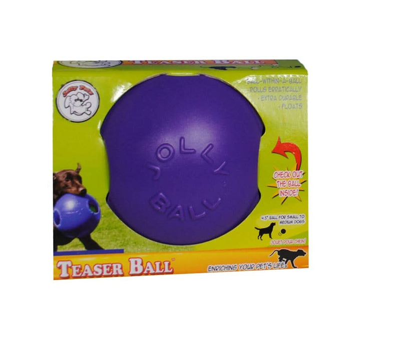 Jolly Pet Teaser Ball Dog Toy Purple XL 10in
