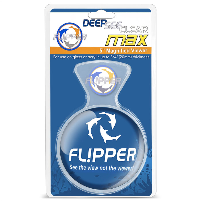 Flipper Cleaner DeepSee Clear Max Magnified Aquarium Viewer 5in