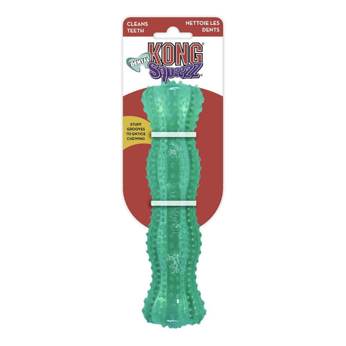 KONG Dental Squeezz Stick Dog Chew Teal MD - Image 5
