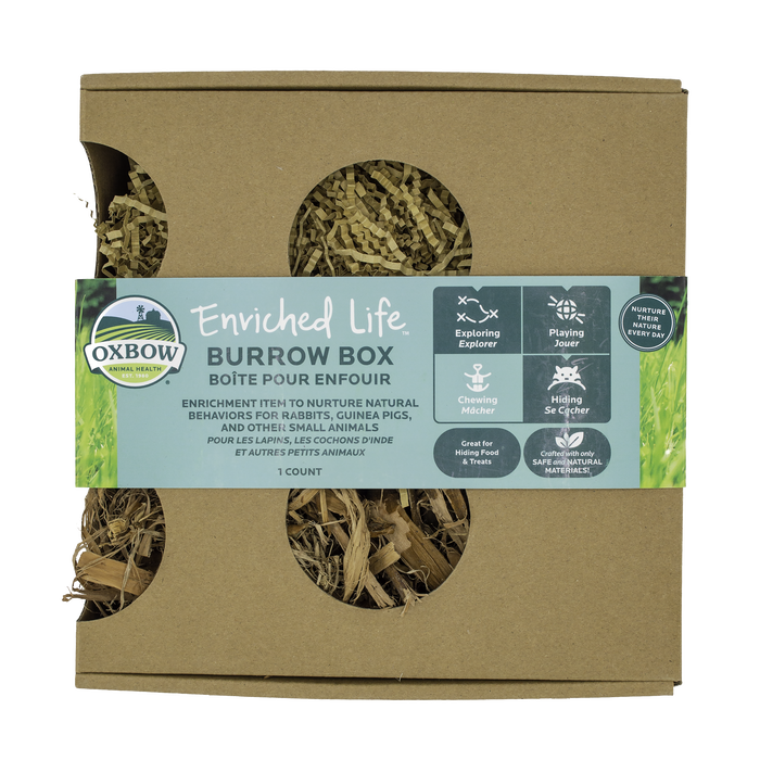 Oxbow Animal Health Enriched Life Small Animal Burrow Box Brown One Size