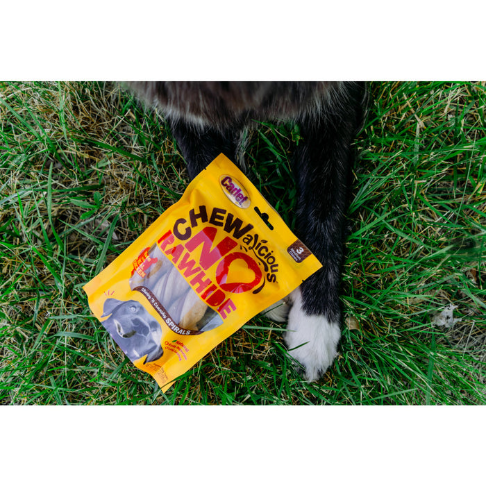 Cadet Chewalicious Chewy 'N Crunchy Rawhide-Free Natural Spirals Chicken (3 Count)