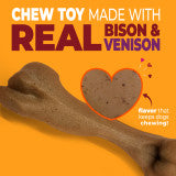Nylabone Strong Chew Femur Bone Dog Chew Toy Made with Real Bison & Venison Large (1 Count)