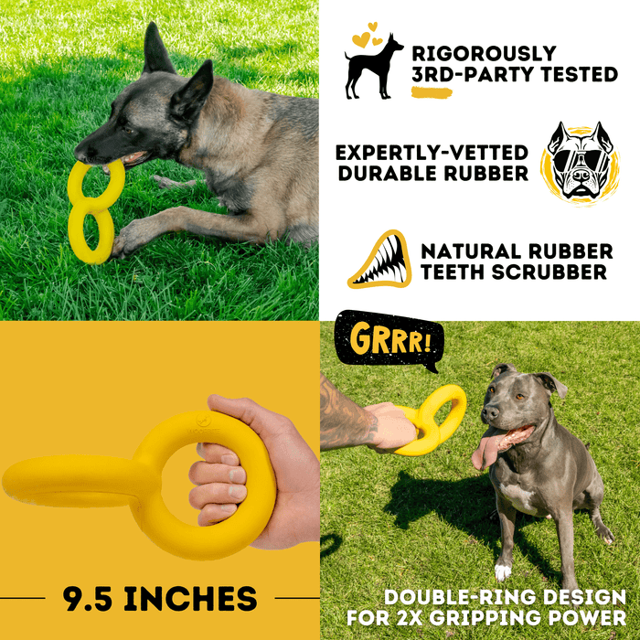 Monster K9 Dog Toys Tug Rings