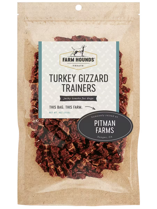 Farm Hounds Turkey Gizzard Trainers - 4 oz
