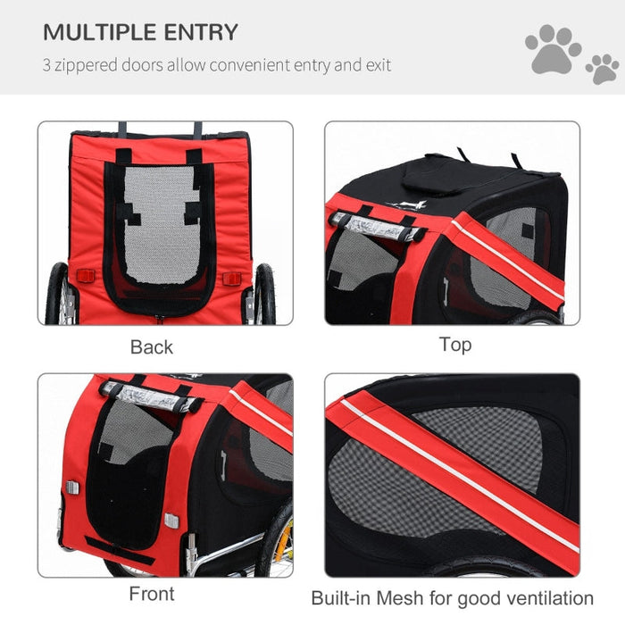 Furr Baby Gifts Bike Trailer Cargo Cart for Dogs and Pets
