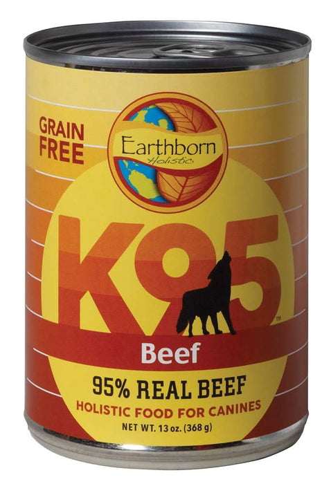Earthborn Holistic Grain Free K95 Meat Protein Wet Dog Food Beef 13oz
