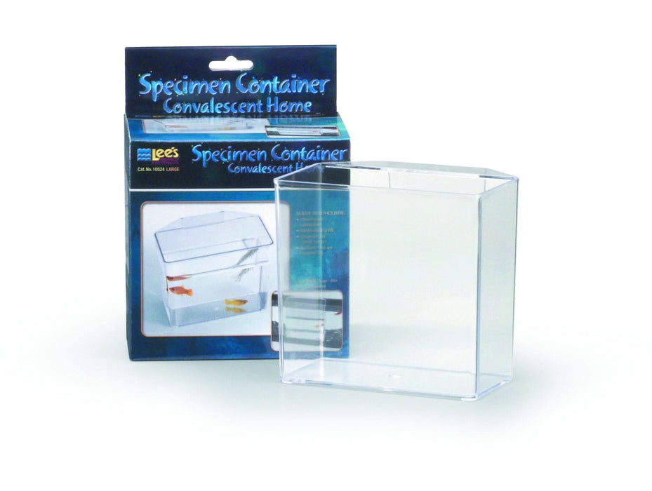 Lee's Aquarium & Pet Products Convalescent Home/Specimen Container Clear LG