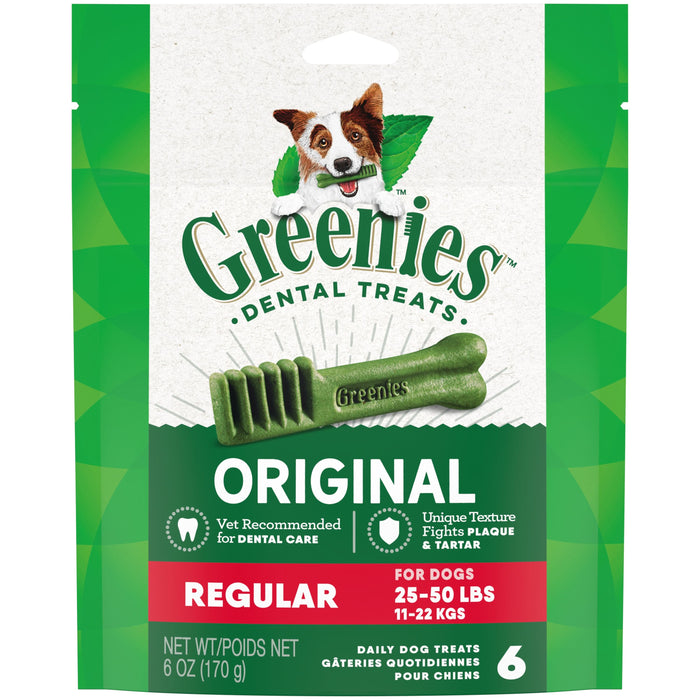 Greenies Dog Dental Treats Regular Original 6oz 6ct