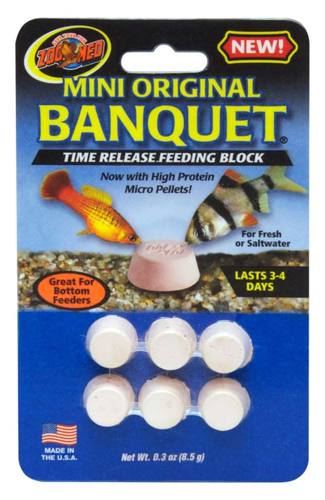 Zoo Med Original Banquet Fish Feeding Block 0.3 oz Mini