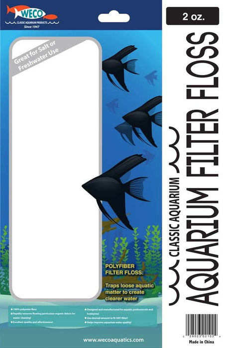 Weco Products Aquarium Filter Floss 2 oz
