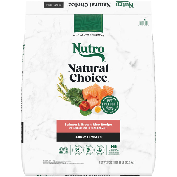 Nutro Products Natural Choice Adult Dry Dog Food Salmon & Brown Rice 28lbs