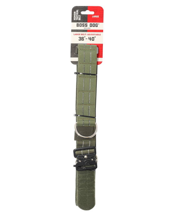 Boss Dog Human Boss Tactical Utility "Dog Walker" Belt Green LG (36-40in waist)