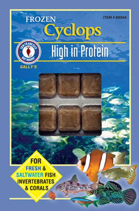 San Francisco Bay Brand Cyclops Frozen Fish Food 3.5 oz 30 Count